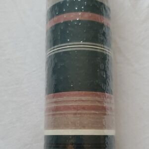 Vintage Ginger Tree Wallpaper Pink Gray Dark Green Beige Stripes 56 Sq. ft
